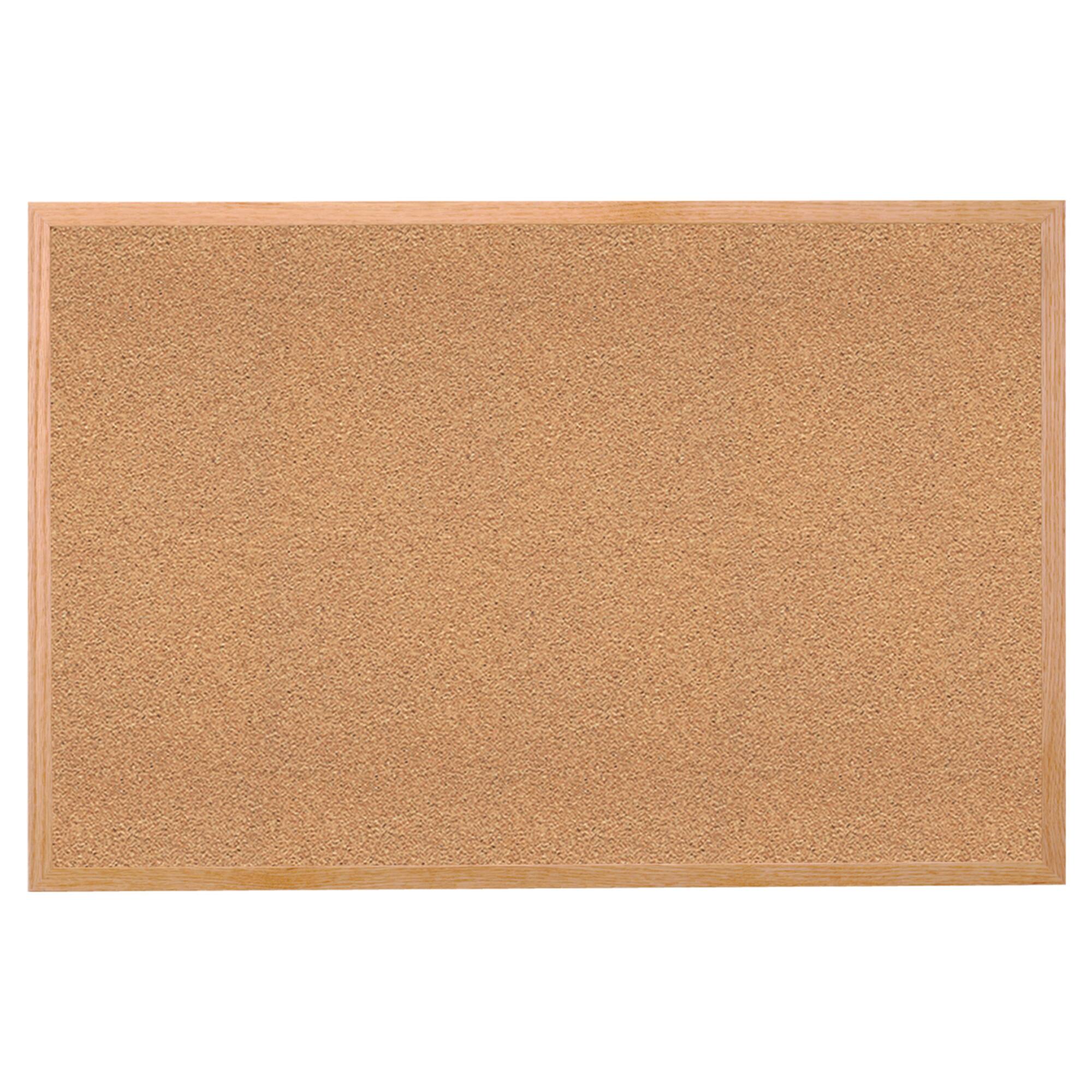 Ghent Cork Bulletin Board w/Wood Frame, 18" x 24"